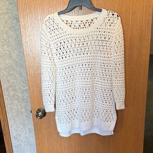Croft & Barrow Women's white Knit Sweater
